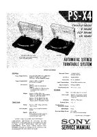 Sony PS-X4 - Service Manual 